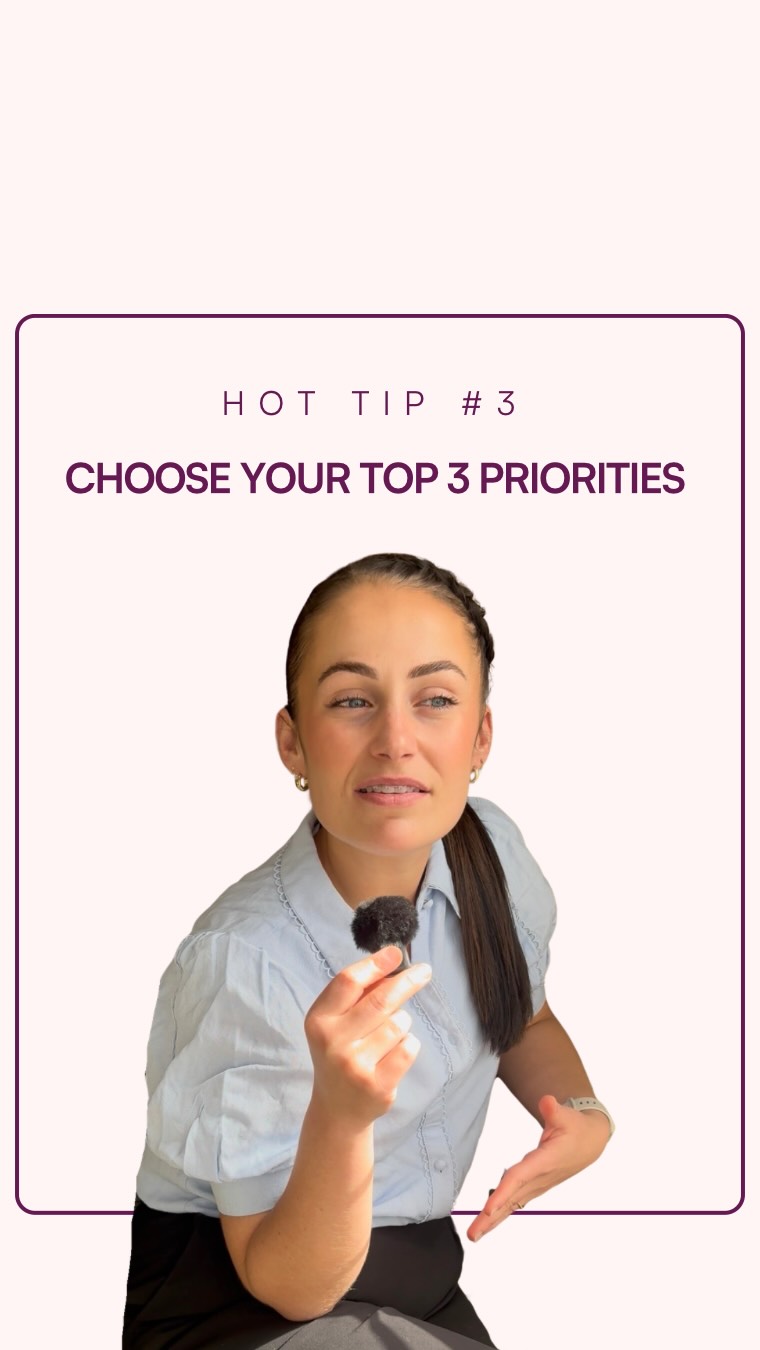 From both sides of the aisle ✨
Tip #3: Set your top 3 priorities before you book anything.

When you’re engaged, there are SO many beautiful inclusions you can add to your day… which is exactly why everything starts sounding like “maybe we should…”

But clarity changes everything.

For us, our top three priorities are:
✨ A venue we absolutely love
✨ Live music that sets the tone for the night
✨ A luxe, warm, polished celebrant experience

If it wasn’t one of those priorities, or it took us over budget… we pivoted.

We focused on the feeling we wanted, not trying to include everything.

Because the goal isn’t to do everything - it’s to do the right things well ✨

Let me know what your top three priorities are 👇