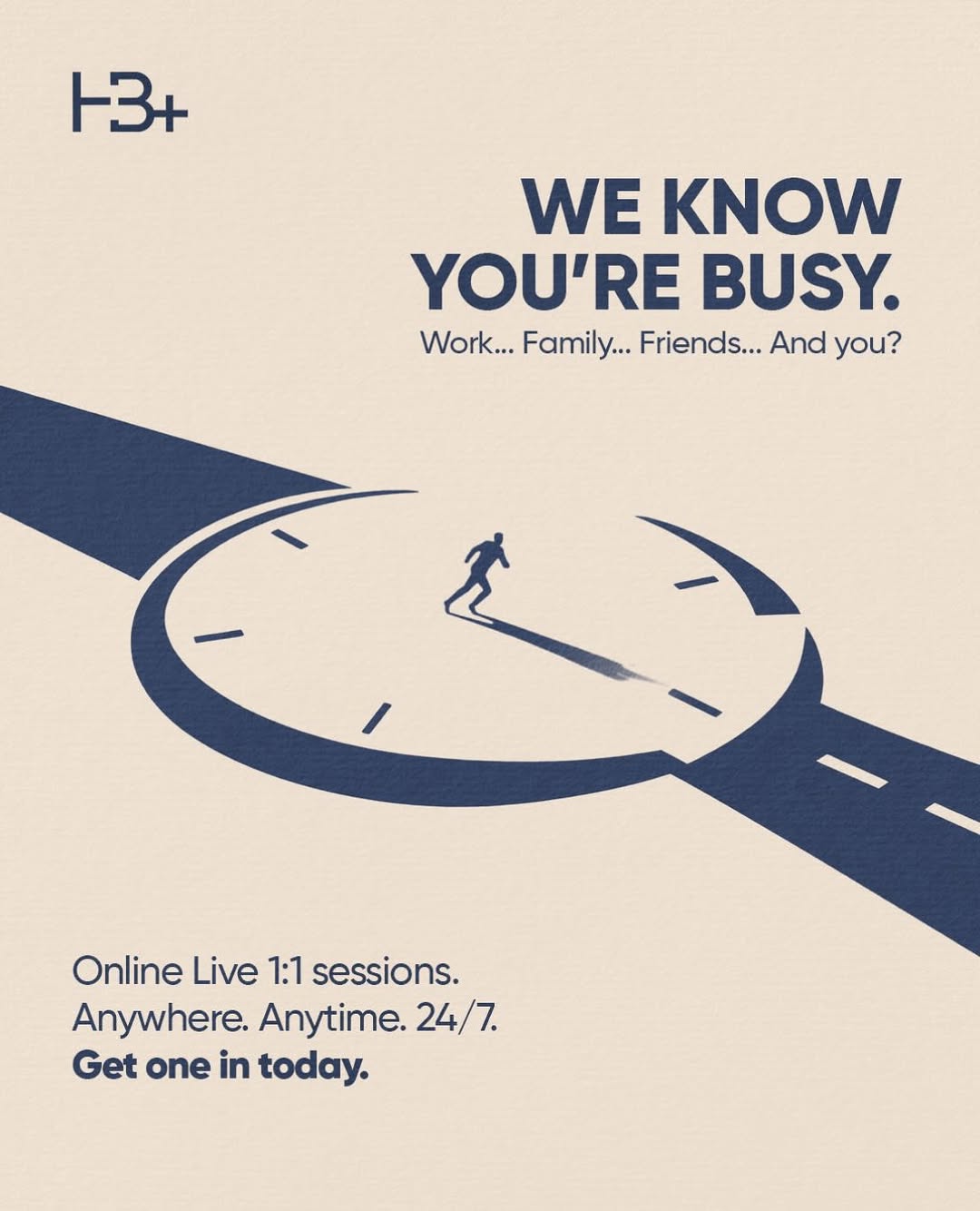 Your well-being shouldn’t take a back seat to a busy schedule. 

.

#wellness #ﬁtness #schedule #fyp #onlinefitness 

[HB+, work-life balance, self-care, online wellness, time management, 1-on-1 sessions, personal growth, 24/7 support, prioritize yourself, health and wellness]