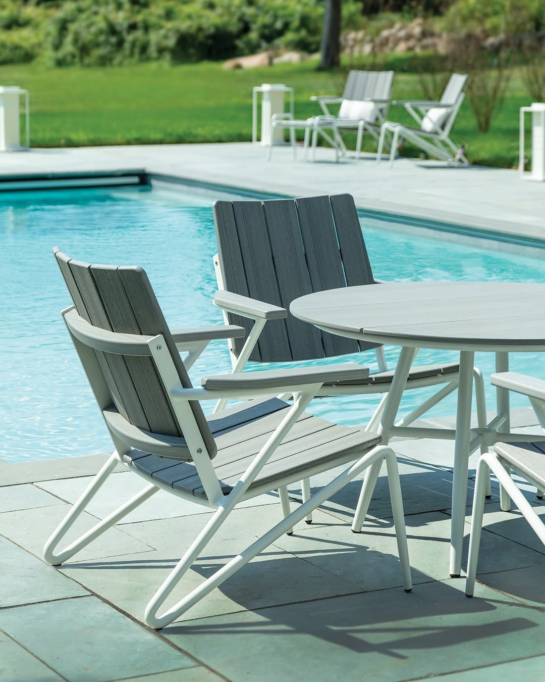 Some outdoor spaces invite you to sit down. Others invite you to stay awhile.

Inspired by mid-century modern design, the HIP Collection pairs sculptural forms with ergonomic comfort to create spaces that feel effortless, relaxed, and welcoming.

From morning coffee by the pool to evening conversations with friends, HIP is designed to bring people together while standing up to the demands of outdoor living.

#OutdoorLiving #MidCenturyModern #PoolsideLiving #PatioDesign